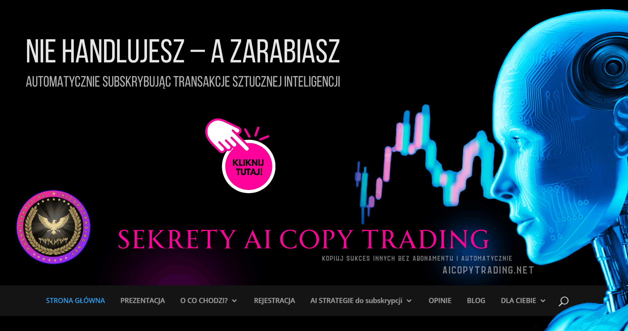 AI Copy Trading - subskrypcja transakcji giełdowych AI